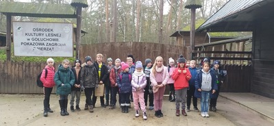 Uczniowie podczas wycieczki