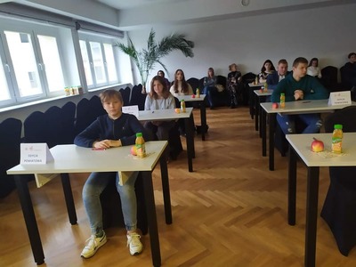 Olaf przed rozpoczęciem testu