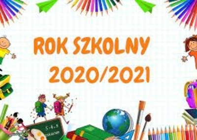 Napis: Rok szkolny 2020/2021