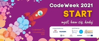 Plakat promujący akcję kodowania