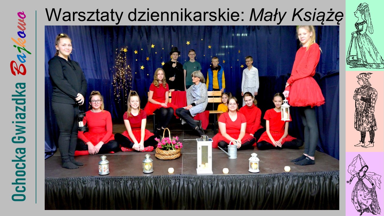 Warsztaty dziennikarskie w spektaklu Mały Książę.