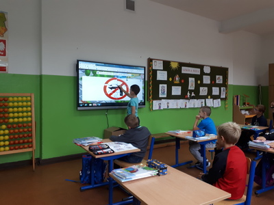 Uczniowie klasy pierwszej