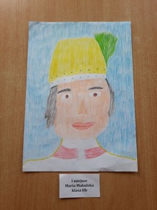 Portret - I miejsce- Maria Makulska z klasy IIb