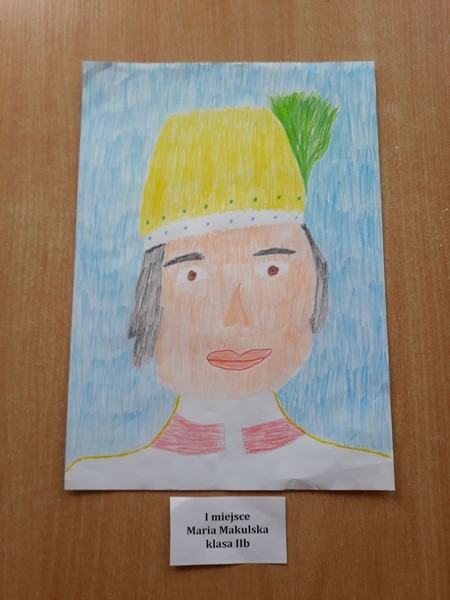Portret - I miejsce- Maria Makulska z klasy IIb