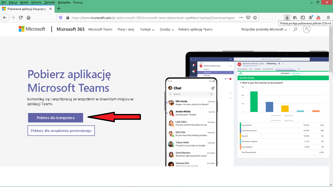 SP WYKROTY - Microsoft Teams- pierwsze logowanie.