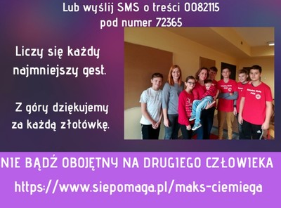 zbiórka dla Maksia