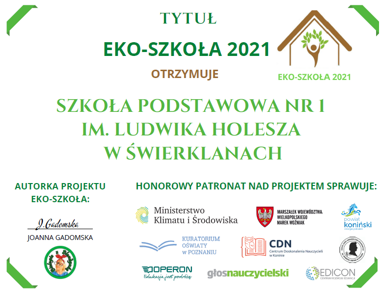 Tytuł honorowy Eko Szkoła