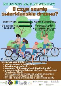 Plakat rodzinny rajd rowerowy