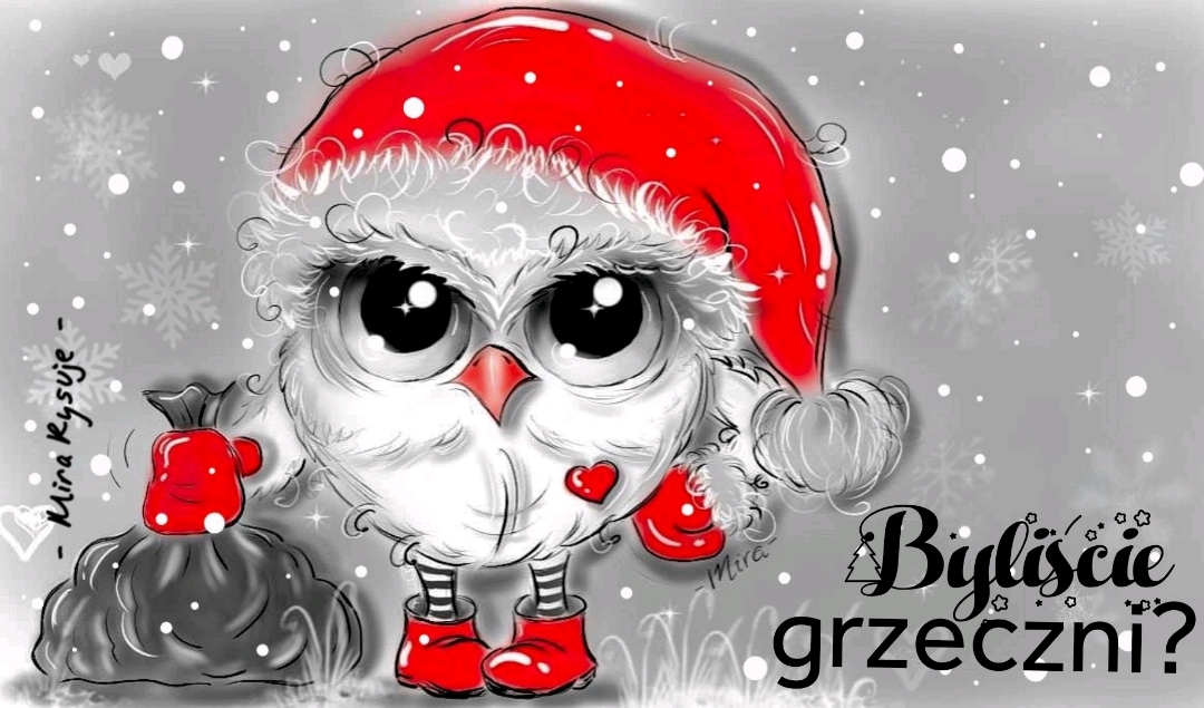 Mikołaj grafika_ Mira rysuje