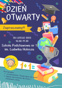 Dzień otwarty plakat reklamowy