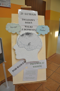 Plansza obchodów Światowego Dnia Walki z Depresja