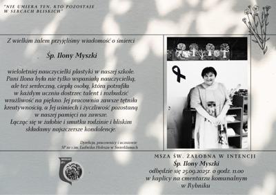 Klepsydra Ilona Myszka nauczyciel plastyki