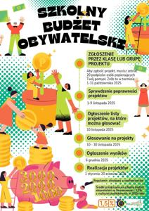 Plakat szkolny budżet obywatelski