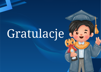 Plansza z napisem gratulacje