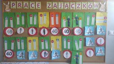 Prace plastyczne dot. bezpiecznego poruszania się po drodze