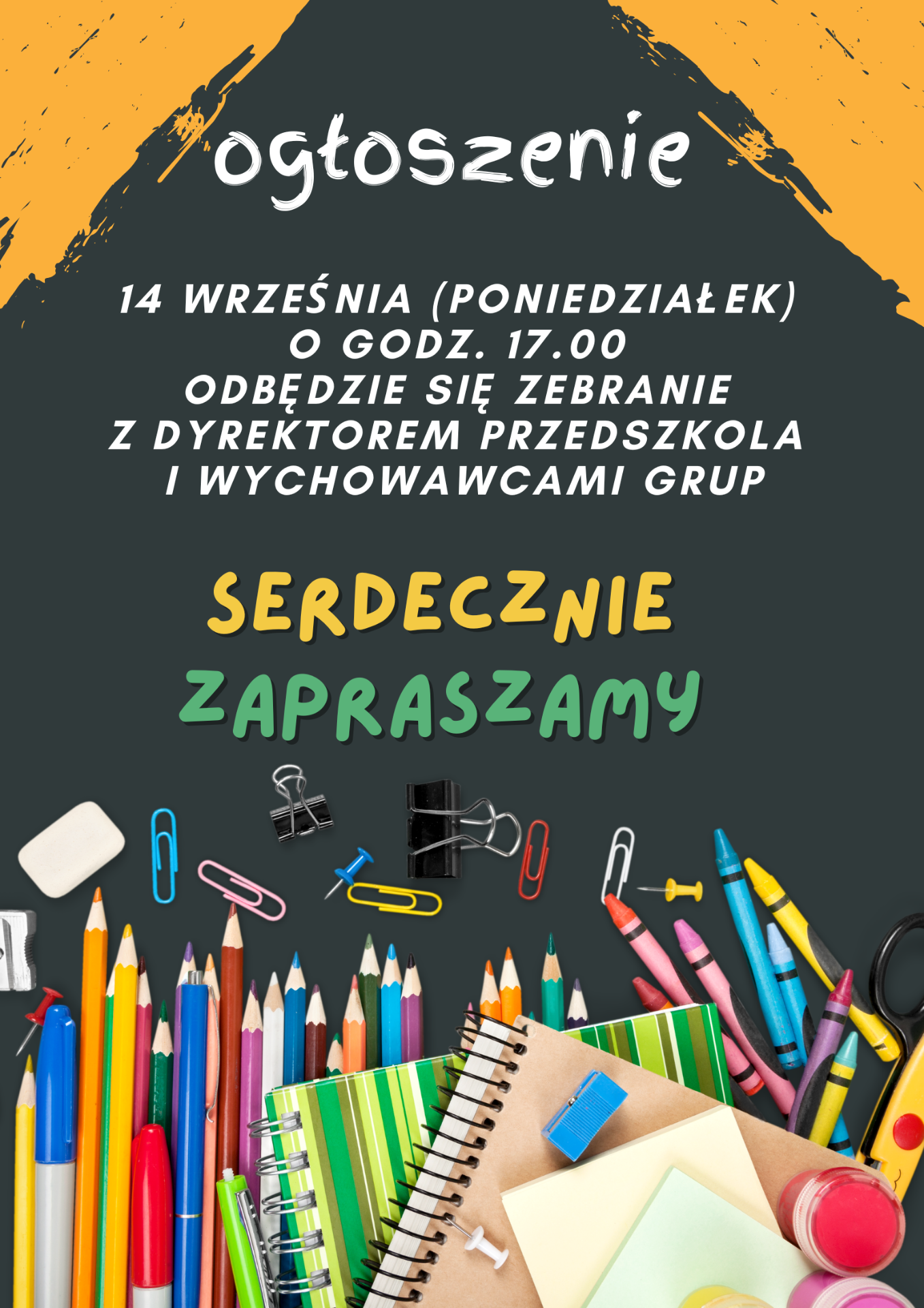 Zebranie z rodzicami w Publicznym Przedszkolu Akwarelka w Nowych Osinach