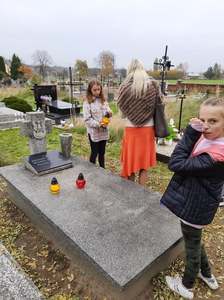 Uczniowie klasy V podczas wyjścia klasowego