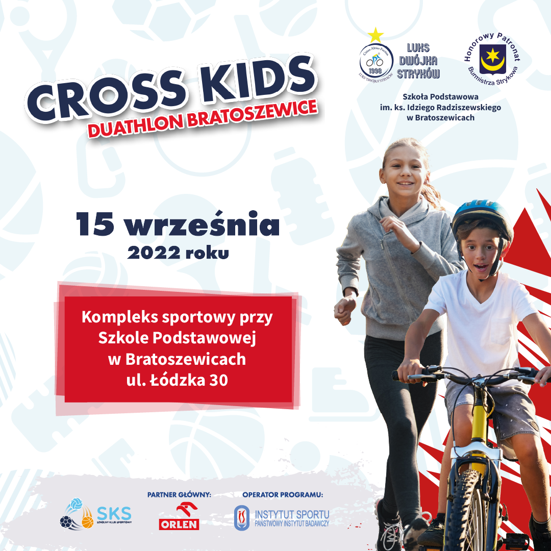 CROSS KIDS DUATHLON BRATOSZEWICE plakat