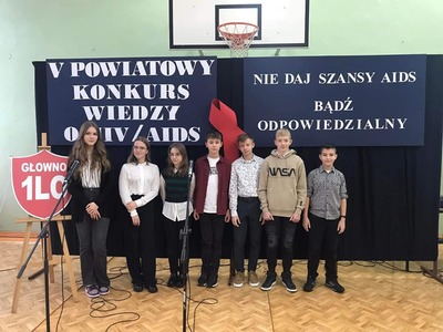 I miejsce w Powiatowym Konkursie Wiedzy o Hiv i Aids 2022
