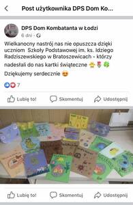 Podziękowanie od DPS Dom Kombatanta w Łodzi