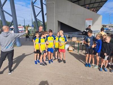 Powiatowe Sztafetowe Biegi Przełajowe w ramach Igrzysk Dzieci.