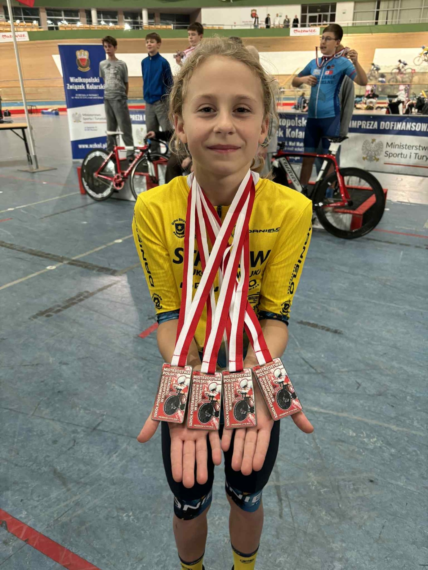 Mistrzostwach Polski Szkół Podstawowych w kolarstwie torowym 2025