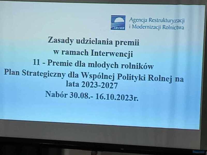 Spotkanie szkoleniowe z przedstawicielami ARiMR w Hrubieszowie.