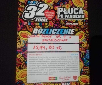 Rozliczenie akcji WOŚP