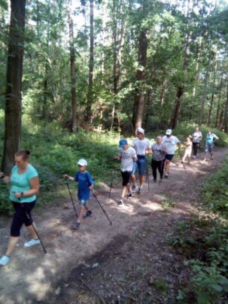 Nordic walking - uczniowie SOSW