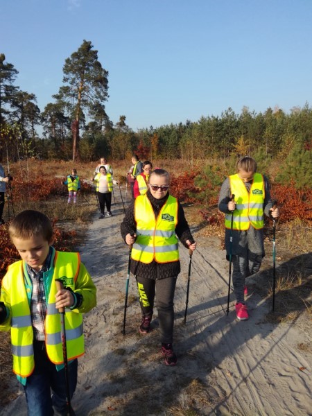 Nordic walking - uczniowie SOSW