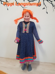 Dawid wcielił się w postać „Pippi Langstumpf”.