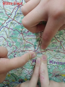 Na zdjęciu miasto Rzeszów na mapie Polski.