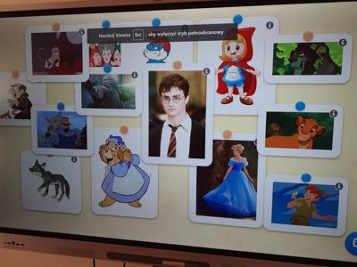 Zdjęcie przedstawia pozytywne i negatywne postacie bajkowe