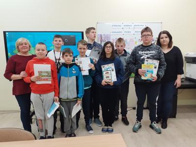 Uczestnicy konkursu z opiekunami.