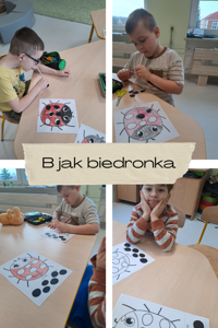 B jak biedronka.