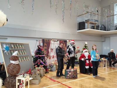 Mikołaj w Szkole Przysposabiającej do Pracy.