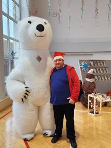 Mikołaj w Szkole Przysposabiającej do Pracy.