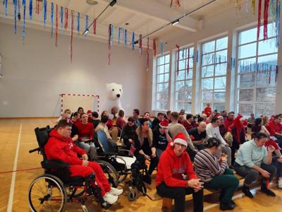 Mikołaj w Szkole Przysposabiającej do Pracy.