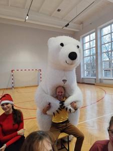 Mikołaj w Szkole Przysposabiającej do Pracy.