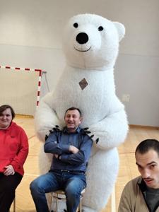 Mikołaj w Szkole Przysposabiającej do Pracy.