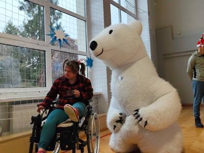 Mikołaj w Szkole Przysposabiającej do Pracy.