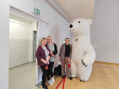 Mikołaj w Szkole Przysposabiającej do Pracy.