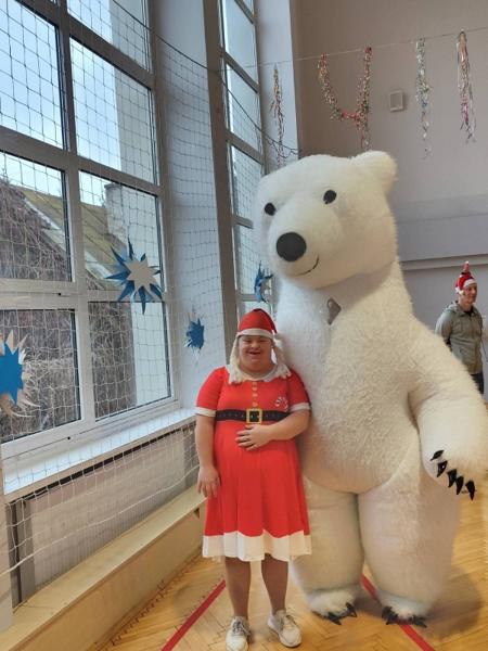 Mikołaj w Szkole Przysposabiającej do Pracy.