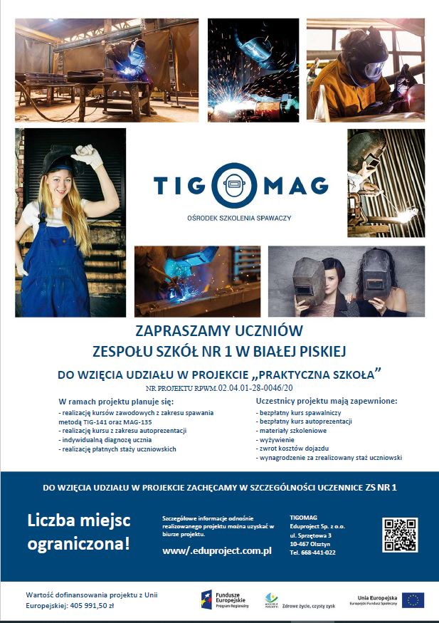 Plakat z projektu: Praktyczna Szkoła