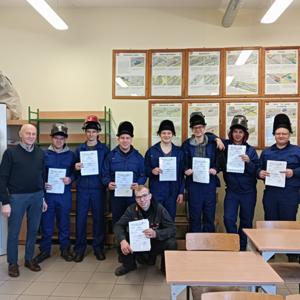 Kurs spawacza TIG MAG w Zespole Szkół nr 1 w Białej Piskiej. W ramach realizacji projektu Ku pracy k