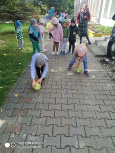 Kto pierwszy na mecie? - Toczenie kapusty.
