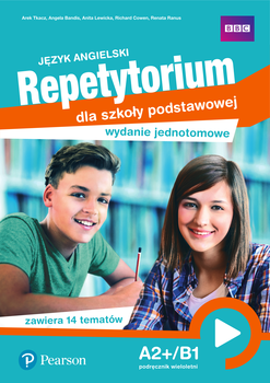 Okładka Repetytorium dla szkoły podstawowej. Edycja jednotomowa - POZIOM A2+/B1 (PODRĘCZNIK WIELOLETNI)