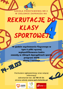Rekrutacja do klasy sportowej