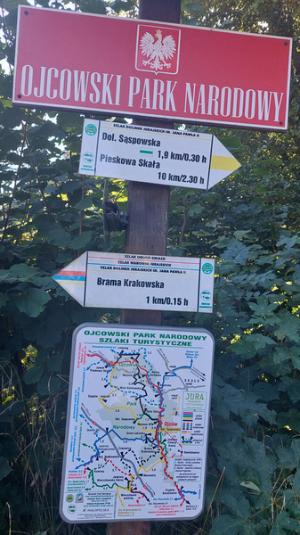 Ojcowski Park Narodowy - szlaki turystyczne