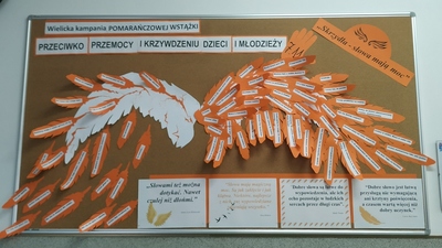 Skrzydła - słowa mają moc - gazetka ścienna